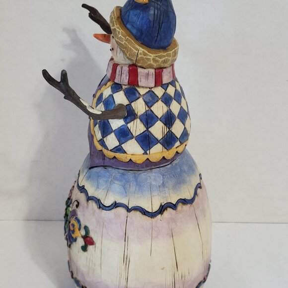 Jim Shore Heartwood Creek Winter’s Tradition Snowman 2003 - SIGNED - Picture 4 of 7